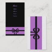 Carte De Visite pourpre audacieux (Devant / Derrière)
