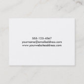 Carte De Visite Pourpre, brun, art abstrait de Bourgogne, 5a (Dos)