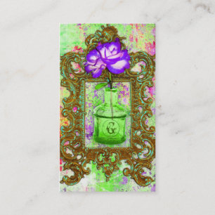 Carte De Visite Pourpre chic de chaux de serre chaude de la
