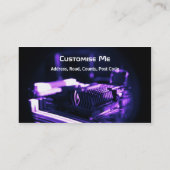 Carte de visite pourpre de Cyber (Dos)