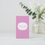 Carte de visite pourpre de motif (Debout devant)