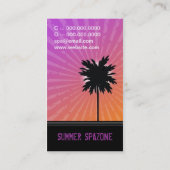 CARTE DE VISITE POURPRE DE PALMIER DE 311 OASIS (Dos)