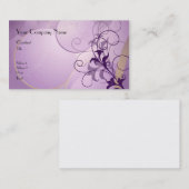Carte de visite pourpre de passion (Devant / Derrière)