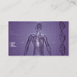 Carte De Visite Pourpre de pointe de santé