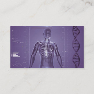 Carte De Visite Pourpre de pointe de santé