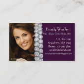 Carte de visite pourpre de reconstitution (Dos)