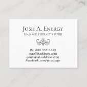 Carte De Visite Pourpre de rose d'univers de nébuleuse de galaxie (Dos)