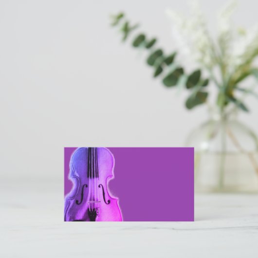 Carte de visite pourpre de violon (Debout devant)