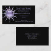 Carte de visite pourpre d'imaginaire de Sun 2 (Devant / Derrière)