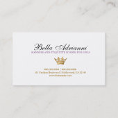 Carte De Visite pourpre divin d'or de 311-Ciao Bella (Dos)