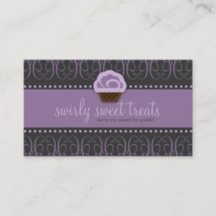 Carte De Visite Pourpre DOUX de tba WINNER-SWIRLY