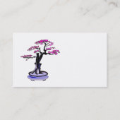 Carte De Visite Pourpre droit de bonsaïs de bois mort (Dos)