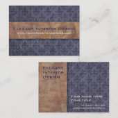 Carte De Visite Pourpre élégant et or de Pompeii (Devant / Derrière)