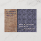 Carte De Visite Pourpre élégant et or de Pompeii (Dos)