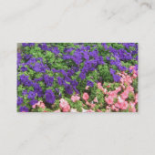 Carte De Visite pourpre et rose (Dos)