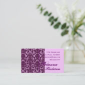 Carte de visite POURPRE et ROSE personnel de (Debout devant)