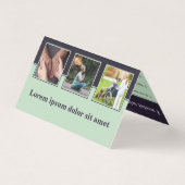 Carte de visite pourpre professionnel des soins au (Back)