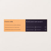 Carte de visite pourpre professionnel des soins au (Inside Unfolded)