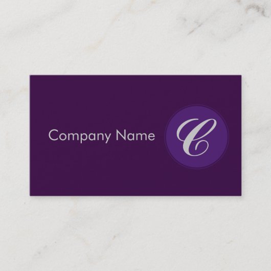 Carte De Visite Pourpre royal (Devant)