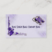 Carte De Visite Pourpre royal unicursale (Dos)