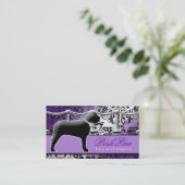 Carte De Visite Pourpre snob de l'animal familier 311 (Debout devant)