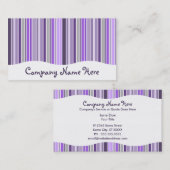 Carte De Visite pourpres : rideau rayé (Devant / Derrière)