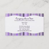 Carte De Visite pourpres : rideau rayé (Dos)