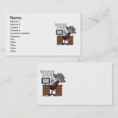 Carte De Visite Pourquoi humour de dur labeur d'occasion (Devant / Derrière)