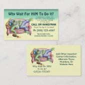 Carte De Visite Pourquoi l'attente LUI font-elles il ? (Devant / Derrière)