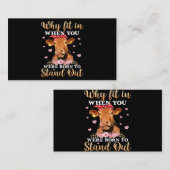 Carte De Visite Pourquoi S'Inscrire Lorsque Vous Êtes Né Pour Vous (Devant / Derrière)