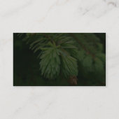 Carte De Visite Pousses de sapin rouge (Dos)