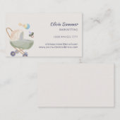 Carte De Visite Poussette Baby-sitting (Devant / Derrière)