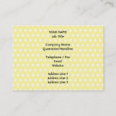 Carte De Visite Poussette de bébé jaune et bleu (Dos)