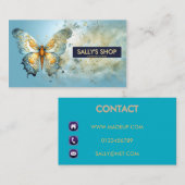 CARTE DE VISITE POUSSIÈRE DE BOUTEILLE (Devant / Derrière)