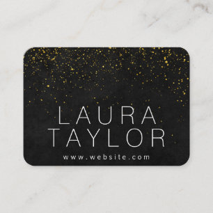 Carte De Visite Poussière dorée sophistiquée