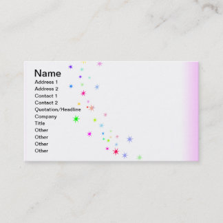 Carte De Visite Poussière fée personnalisée