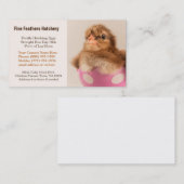 Carte De Visite Poussin de Welsummer de bébé dans l'établissement (Devant / Derrière)