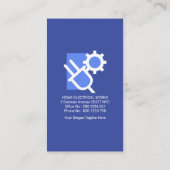 Carte De Visite Poutre à ampoule électrique (Dos)