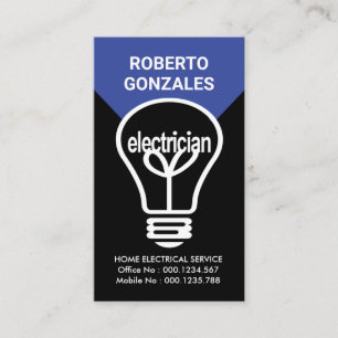 Carte De Visite Poutre à ampoule électrique