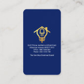 Carte De Visite Poutre de lumière flash à bulbe créative (Dos)