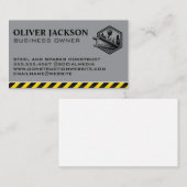 Carte De Visite Poutre en acier de levage du treuil de constructio (Devant / Derrière)