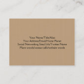 Carte De Visite Poutres dorées (Dos)