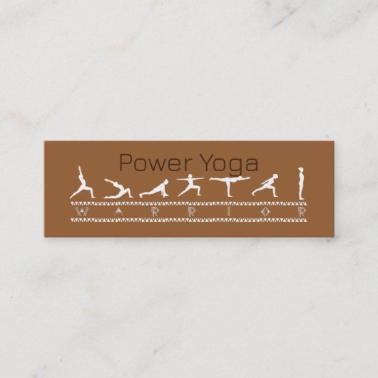 Carte de visite Power Yoga (Devant)