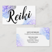 Carte De Visite Praticien/Carte de visite instructeur Usui Reiki (Devant / Derrière)