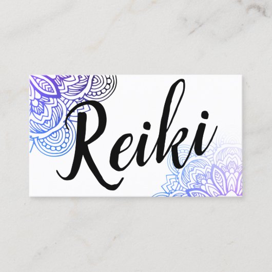 Carte De Visite Praticien/Carte de visite instructeur Usui Reiki (Devant)
