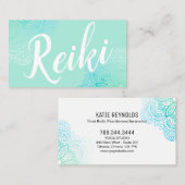 Carte De Visite Praticien/Carte de visite instructeur Usui Reiki (Devant / Derrière)