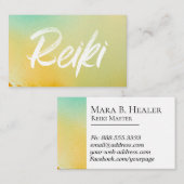 Carte De Visite *~*Praticien de Reiki Master Energy Healer (Devant / Derrière)