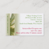 Carte De Visite Praticien holistique (Dos)