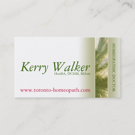 Carte De Visite Praticien holistique (Devant)