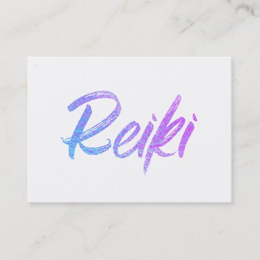 Carte De Visite Praticien ou maître de guérisseur d'énergie de (Devant)